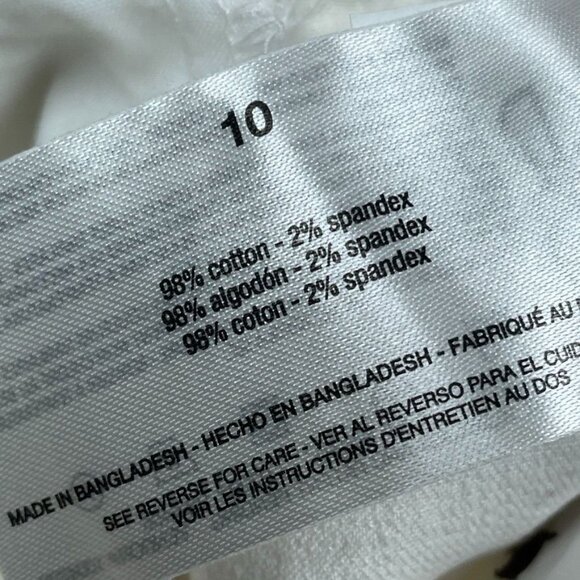 Ella Moss Womens White Mid-Rise Straight-Leg Pants Size 10 - d0422 - Picture 7 of 10